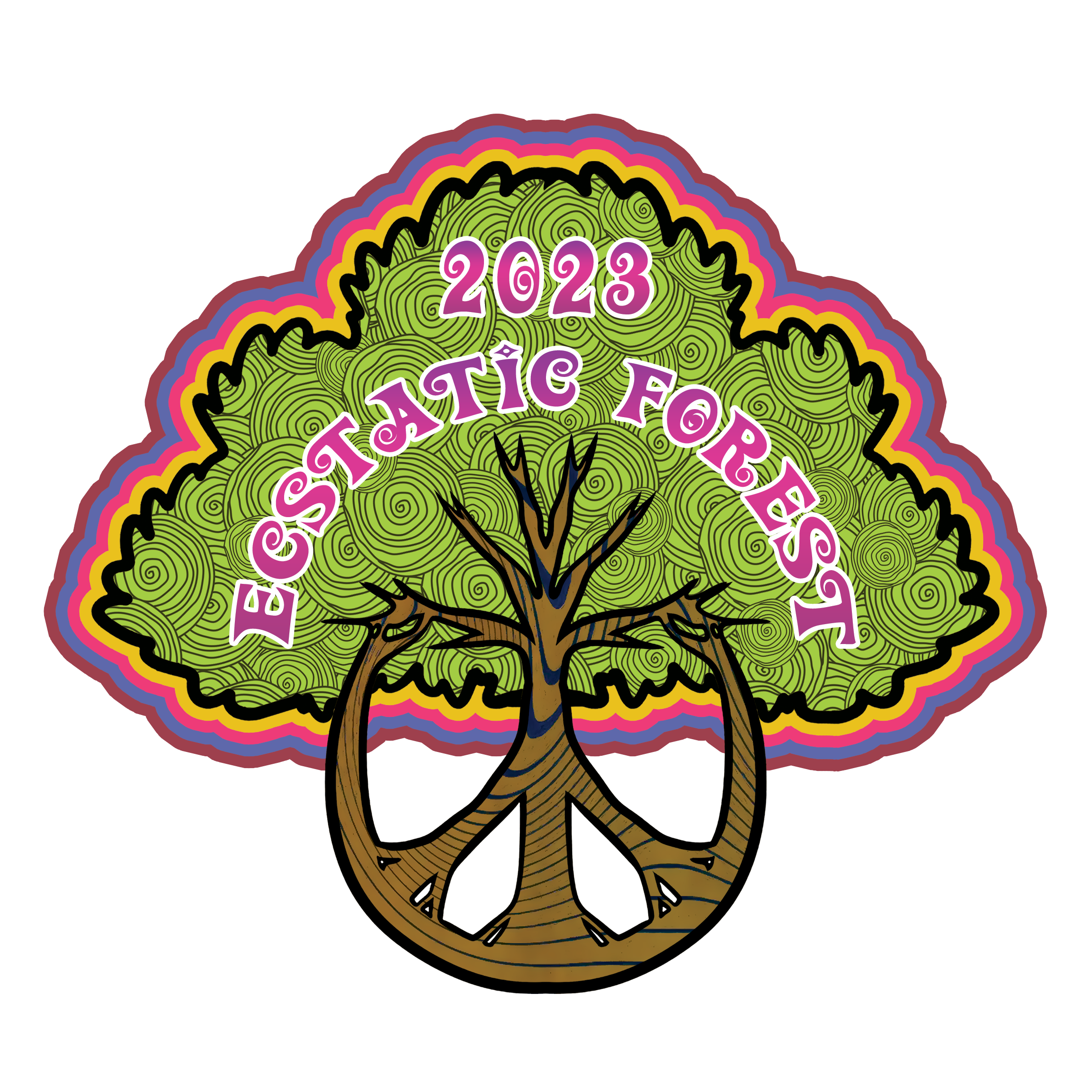 Ecstatic Forest 2023 Tree Logo