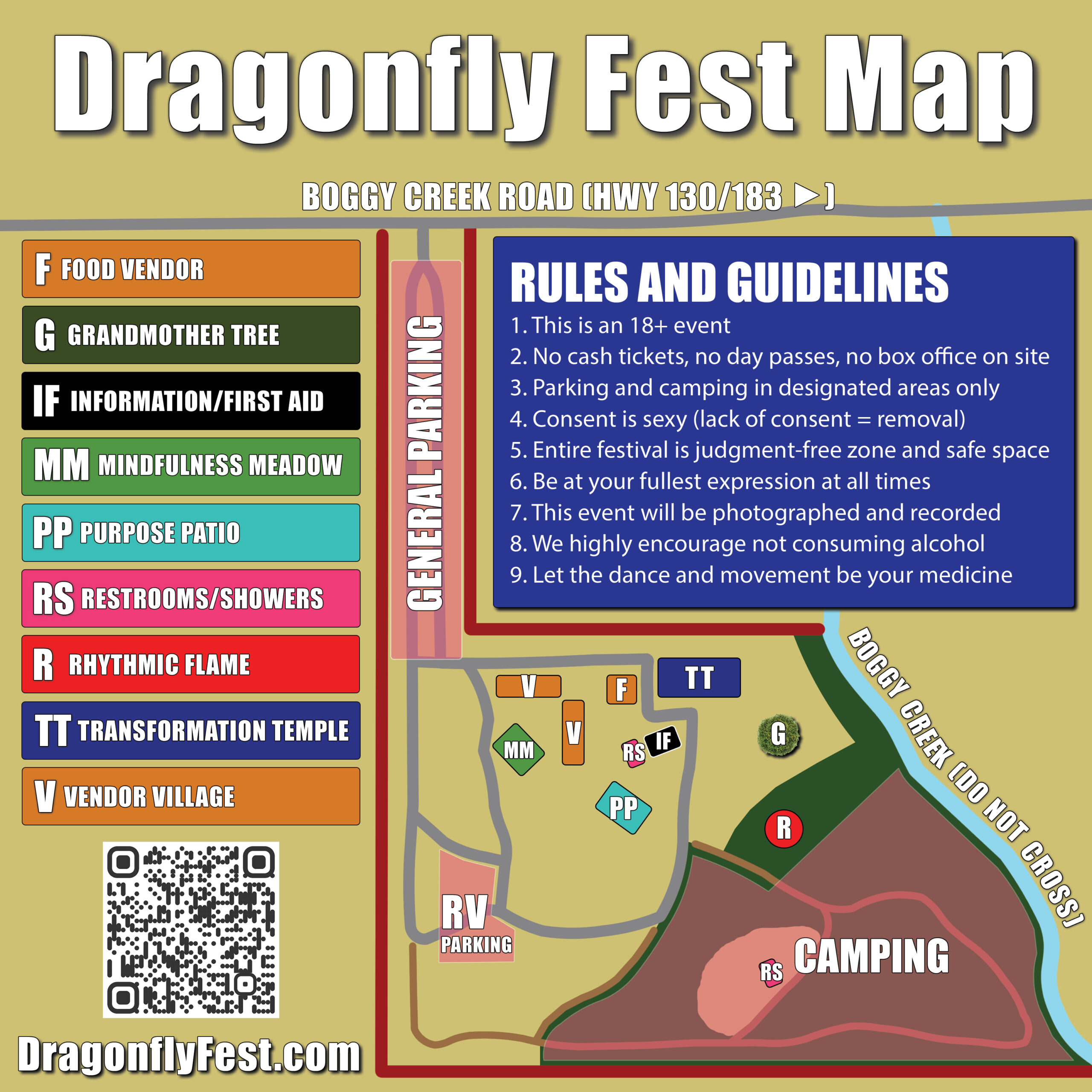 Dragonfly Fest 2024 Map
