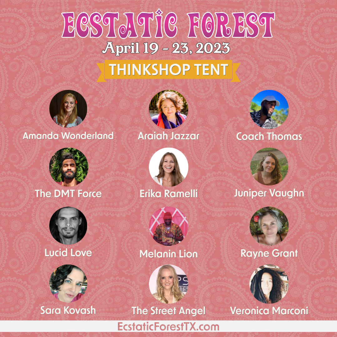 Ecstatic Forest 2023 Programming Thinkshop Tent