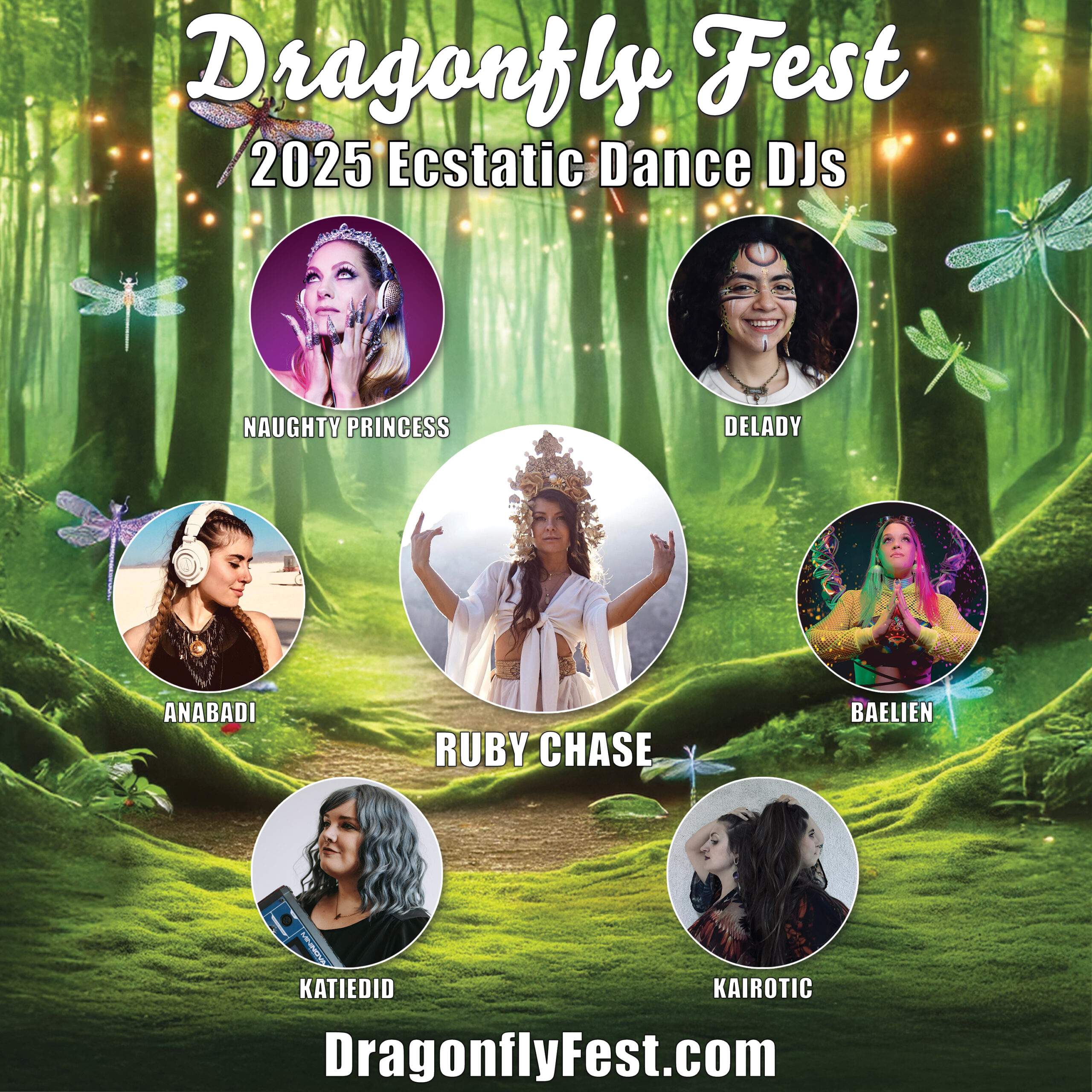 Dragonfly Fest 2025 Ecstatic Dance DJs