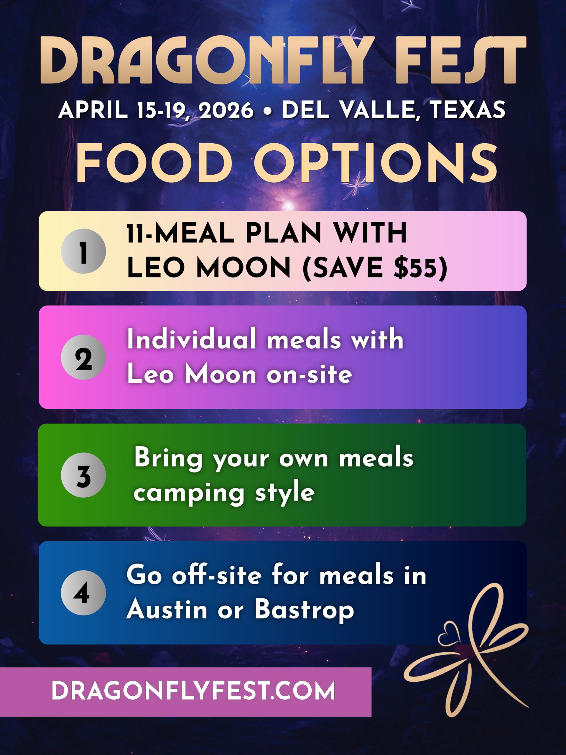 Dragonfly Fest 2026 Food Options